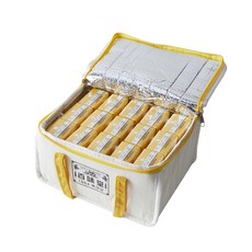 백미당 유기농 네모우유 바나나 125ml x 15p + 보냉백 세트, 1세트