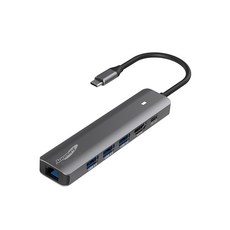 애니포트 6포트 C타입 맥북 PD 충전 삼성 덱스 연결 멀티포트 USB 허브 AP-TC61PUL, 혼합색상, 1개