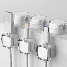 Jyulhome 磁吸式電線整理器, 1組, 白色