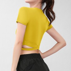 다사닷컴 여성용 더블 스트랩 베이직 요가 스포츠 탑