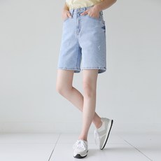 여자4부청반바지