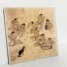 TDP名畫磁磚 金洪道午餐 E15