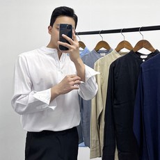 남자헨리넥셔츠