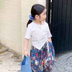 꼰띠키즈 여아용 엘리어모아 티셔츠