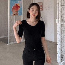 여성5부티셔츠