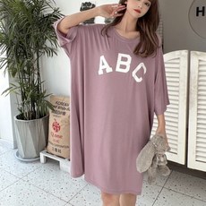 민성컴퍼니 알파벳 루즈핏 원피스 잠옷