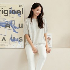 홀가먼트반팔니트