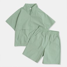 스파오키즈 아동용 반팔 아노락 쇼츠 세트