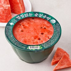 지구한컵 껍질없는 순살수박, 1개, 2.4kg