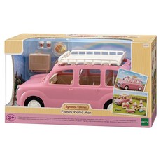 EPOCH 森林家族粉紅家庭休旅車 SY-5535, 家庭出遊野餐車玩具, 1盒