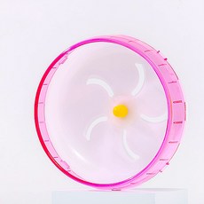 펫플로우 빙글빙글 파스텔톤 원형 소동물 쳇바퀴 XL, 핑크, 1개