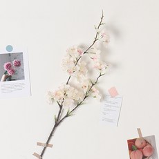 홈플로우 리얼한 인테리어 플라워 사쿠라 나무 조화, 라이트핑크, 1개