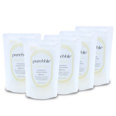 퓨어블 포밍 핸드워시 리필 옐로우 300ml, 시트러스향, 5개
