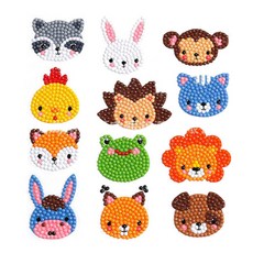 마켓플랜 DIY 보석 십자수 스티커 세트