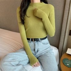 골지슬림언발니트