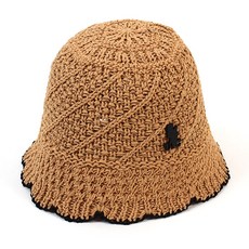 유니버셜케미스트리 텐바이텐 Summer Beige Edge Knit Bucket Hat