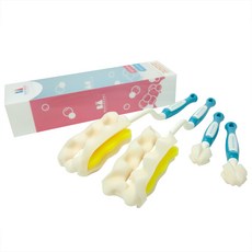 BUSYANGEL 海綿奶瓶刷+奶嘴刷套組 Set, 藍色, 2組
