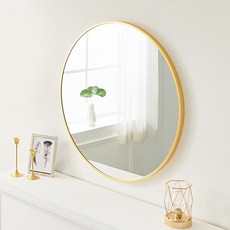 그린우드 트루앤미 골드써클 원형 거울 500mm, 골드