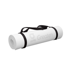 Greaten 極騰 可調式瑜珈墊背帶(黑) 瑜珈墊背帶 可調節 隨行帶 便攜, ONE SIZE, 1入
