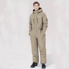 摩托車手冰盾冬季太空服, 卡其色