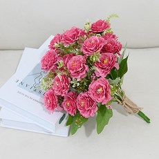 도시정원 조화 루이스 장미 부케, 레드, 1개 레드, 1개