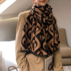 soosda 名人Olivia針織大尺寸圍巾披肩換季圍巾