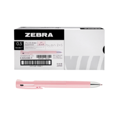 제브라 블렌 2 + S 2색 볼펜 샤프 멀티펜 0.5mm, 핑크, 10개