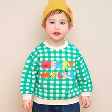 mollimelli 兒童格紋 Merry Molly 後運動衫
