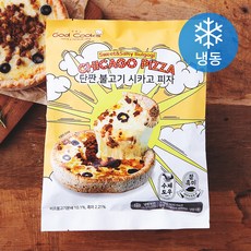 갓쿡스 단짠 불고기 시카고 피자 (냉동), 376g, 1개