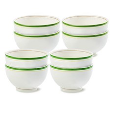 시라쿠스 메이플 공기 대접 세트, 코지그린, 4세트, 공기 4p + 대접 4p