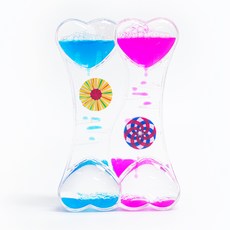 Art Joy 油旺水旺運動起泡水球, Heart Illusion Timer 藍色 粉色
