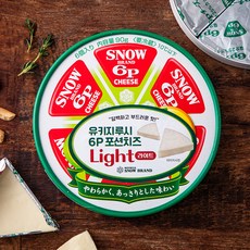 유키지루시 라이트 포션치즈 6개입, 90g, 1개