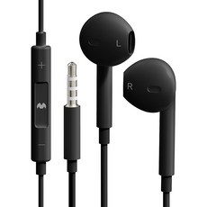 GOOSPERY 立體聲開放式有線耳機 3.5mm, 黑色, 單品