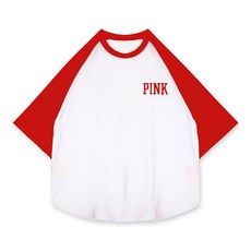 와이티클로젯 핑크 나그랑 반팔 루즈핏 티셔츠