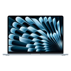 Apple 맥북 에어 15 M5칩, 스카이 블루, M5 10코어, 10코어 GPU, 16GB, 512GB, 70W USB-C, 한글 키보드