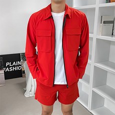맨타임 나일론 윈드브레이커 투웨이 바람막이 자켓