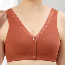 MA 앞단추 편안한 클로버 중년 브라