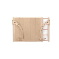 부스마켓 창틀 걸이 접이식 건조대 Brown M, 1개, 브라운