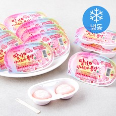 찰떡아이스 딸기라떼 (냉동), 90ml, 24개