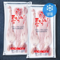 살아있을때 깔끔하게 손질된 통낙지 (냉동), 200g(3미), 2개