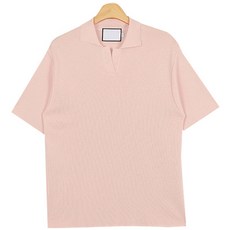 남자반팔카라니트