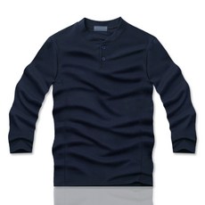 블루포스 남성용 겐노므 7부 헨리넥 베이직핏 기본 무지 티셔츠