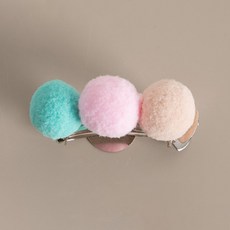 미니삼색 커튼집게 8cm, 크림핑크, 1개
