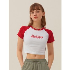 키르시 여성용 DOODLE CHERRY RAGLAN 반팔 티셔츠
