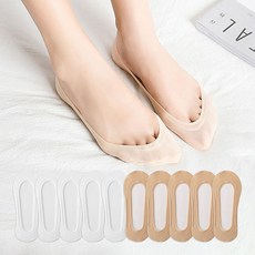 여성용 지앤와이 발등짧은 안벗겨지는 논슬립 페이크삭스 덧신 10켤레