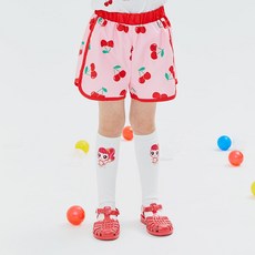 프리미에팜 여아용 캐치 티니핑 레드 체리 우븐 팬츠