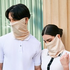 TECH SKIN Flex Fit防紫外線高爾夫面罩, 皮膚, 1個