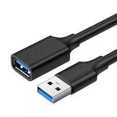 UGREEN 綠聯 USB 2.0A 公對A母鍍鎳成型款 圓線, 1條, 2m