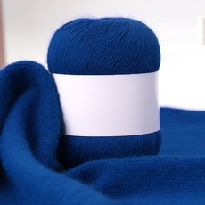 위튼 DIY 털실 목도리만들기 부드러운목도리 뜨개질, 1개, 블루