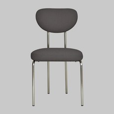 웰퍼니쳐 실버 다리 의자 1인용 2p 방문설치, 그레이